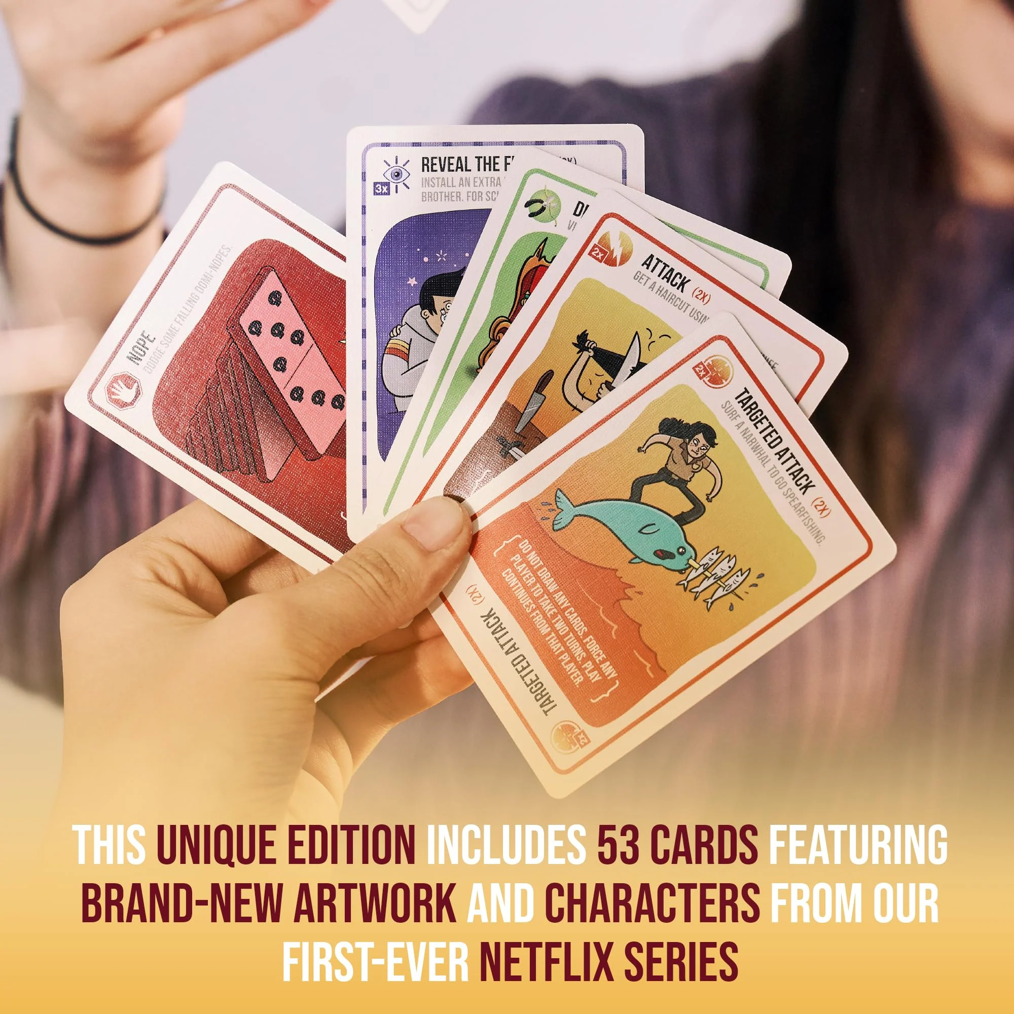Exploding Kittens Good vs. Evil Inspired by Netflix Show Card Game - Image 6