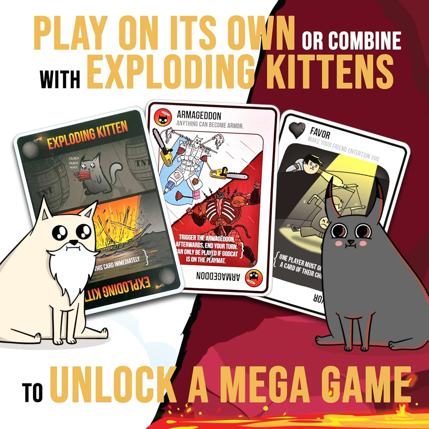 Exploding Kittens Good vs. Evil Inspired by Netflix Show Card Game - Image 7