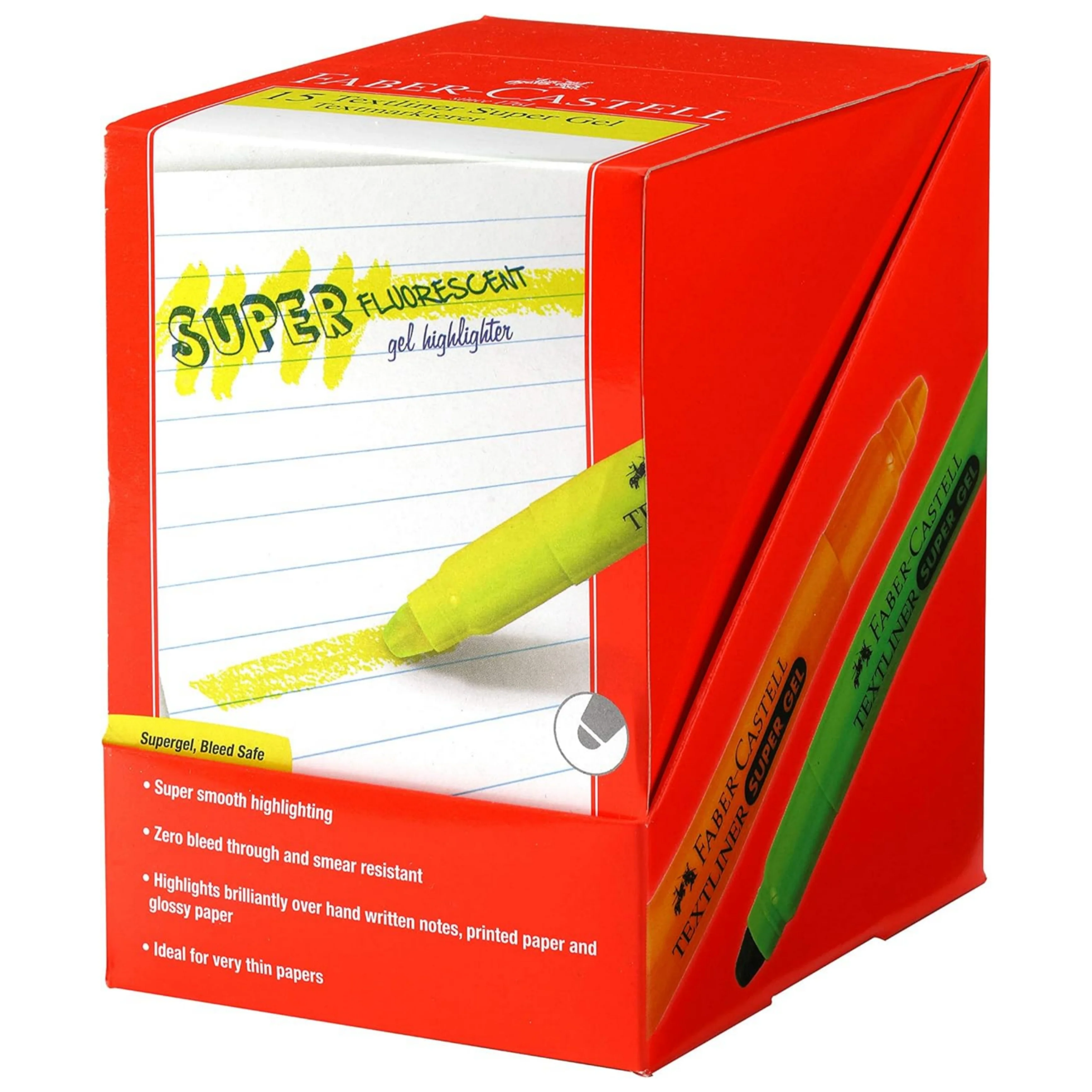Faber-Castell Gel Textliner - Pack of 15 (Assorted)