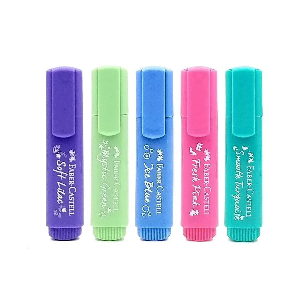 Faber Castell Pastel Textliners Set of 5