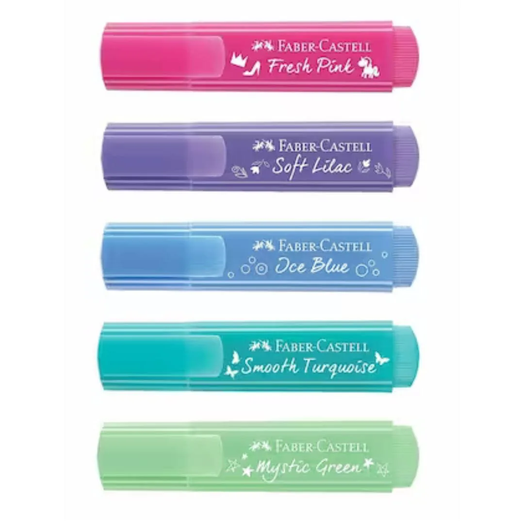 Faber Castell Pastel Textliners Set of 5 - Image 3