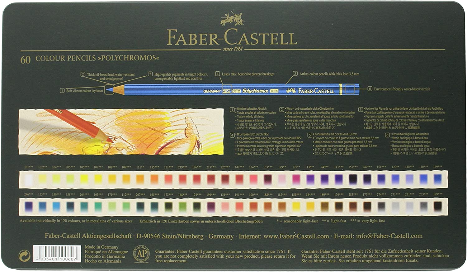 Faber-Castell Polychromos Color Pencil Set - Pack of 60 - Image 3