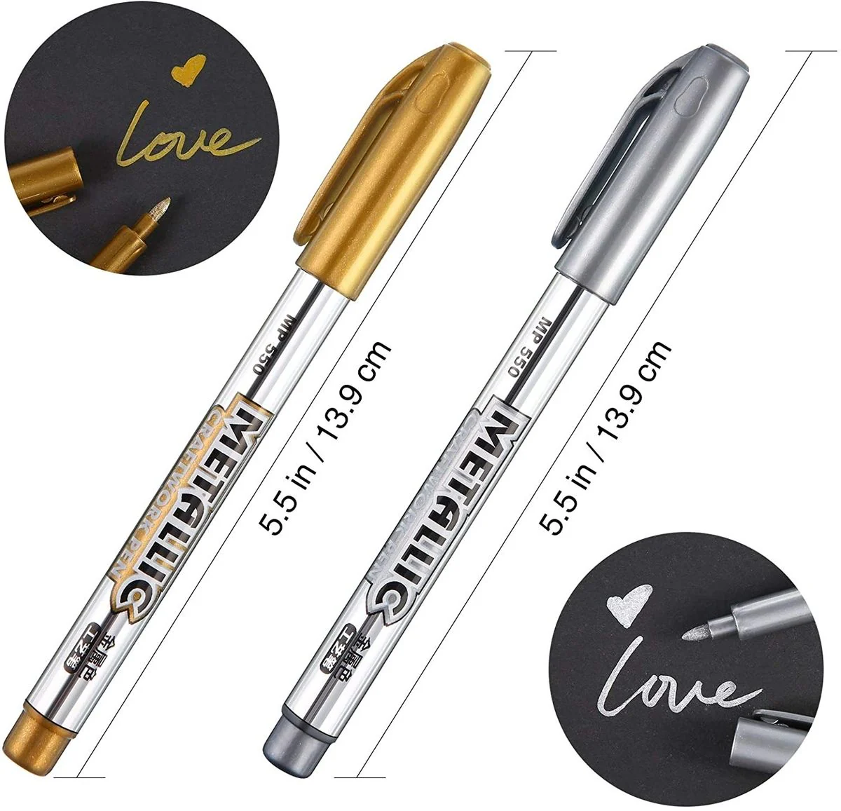 Fine Point Metallic Markers Pens 1 Pc - Image 5
