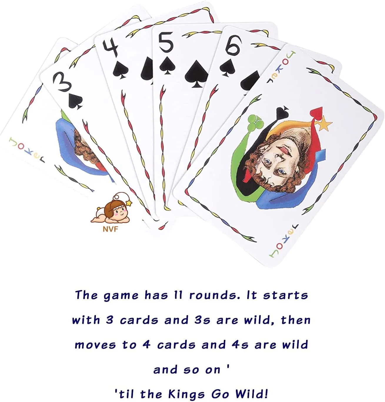 Five Crowns - The Game Isn't Over Until the Kings Go Wild! The 5 Suited Rummy Style Card Game - Image 4