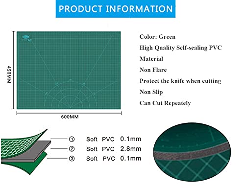 Flexible Cutting Mat Double Sided with Marked Pattern and Grid - Image 5