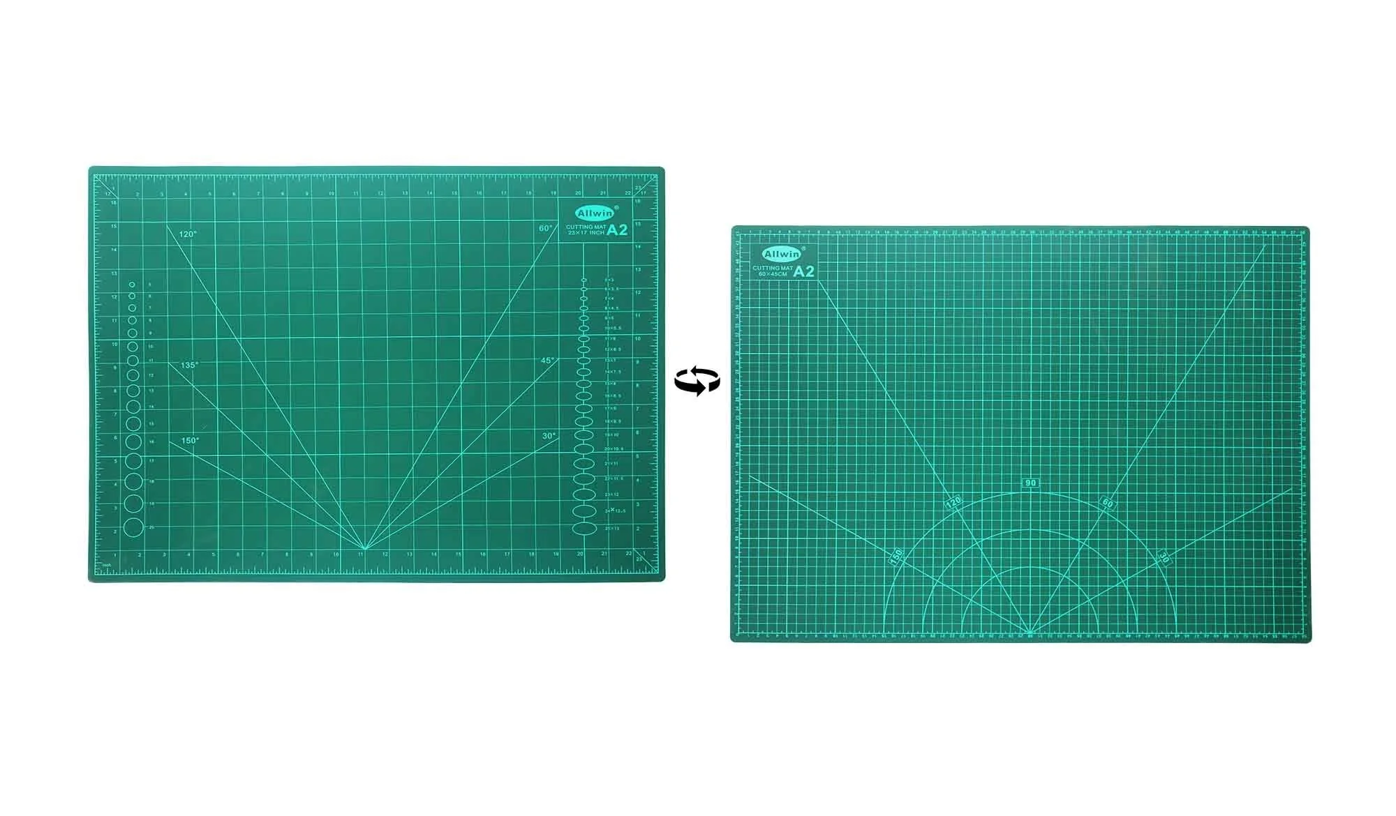 Flexible Cutting Mat Double Sided with Marked Pattern and Grid - Image 6