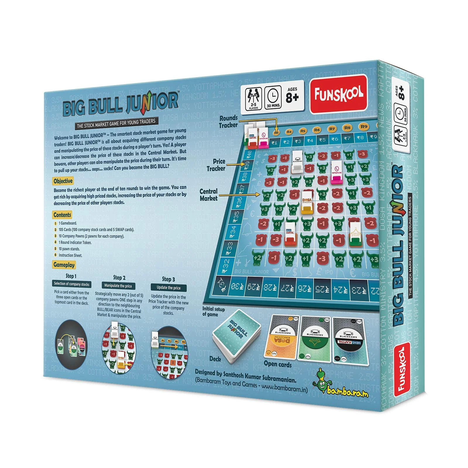 Funskool Games Stock Market and Trade Strategy for Young Traders, Kids and Family Big Bull Junior Board Game - Image 5