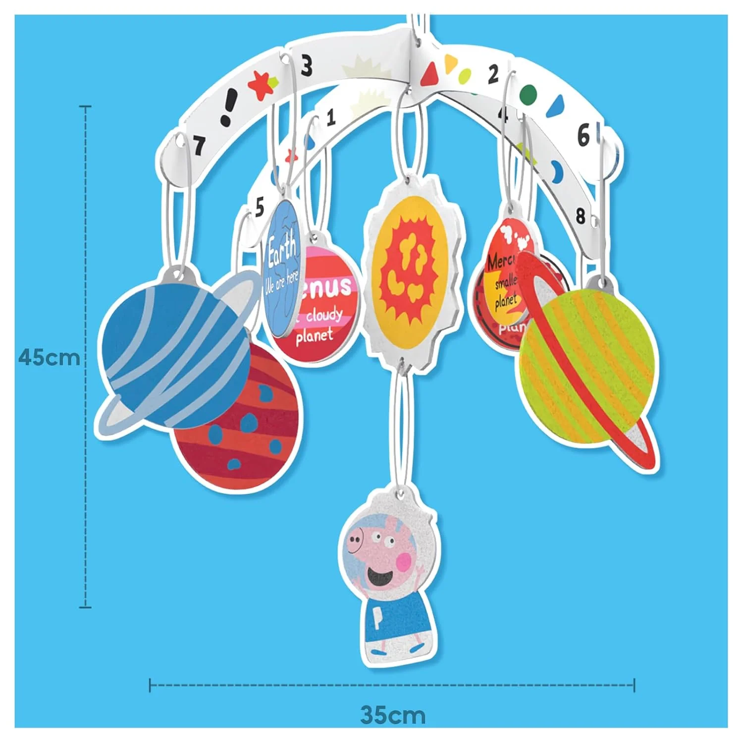 Funskool Handycrafts Peppa Pig Sand Art DIY Kit Learn The Solar System for Ages 5+ - Image 5