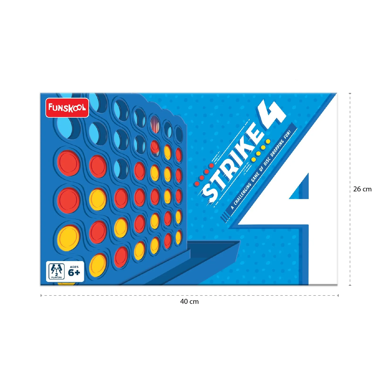 Funskool Strike 4 Classic Disc Dropping Strategy Game Board Game - Image 3