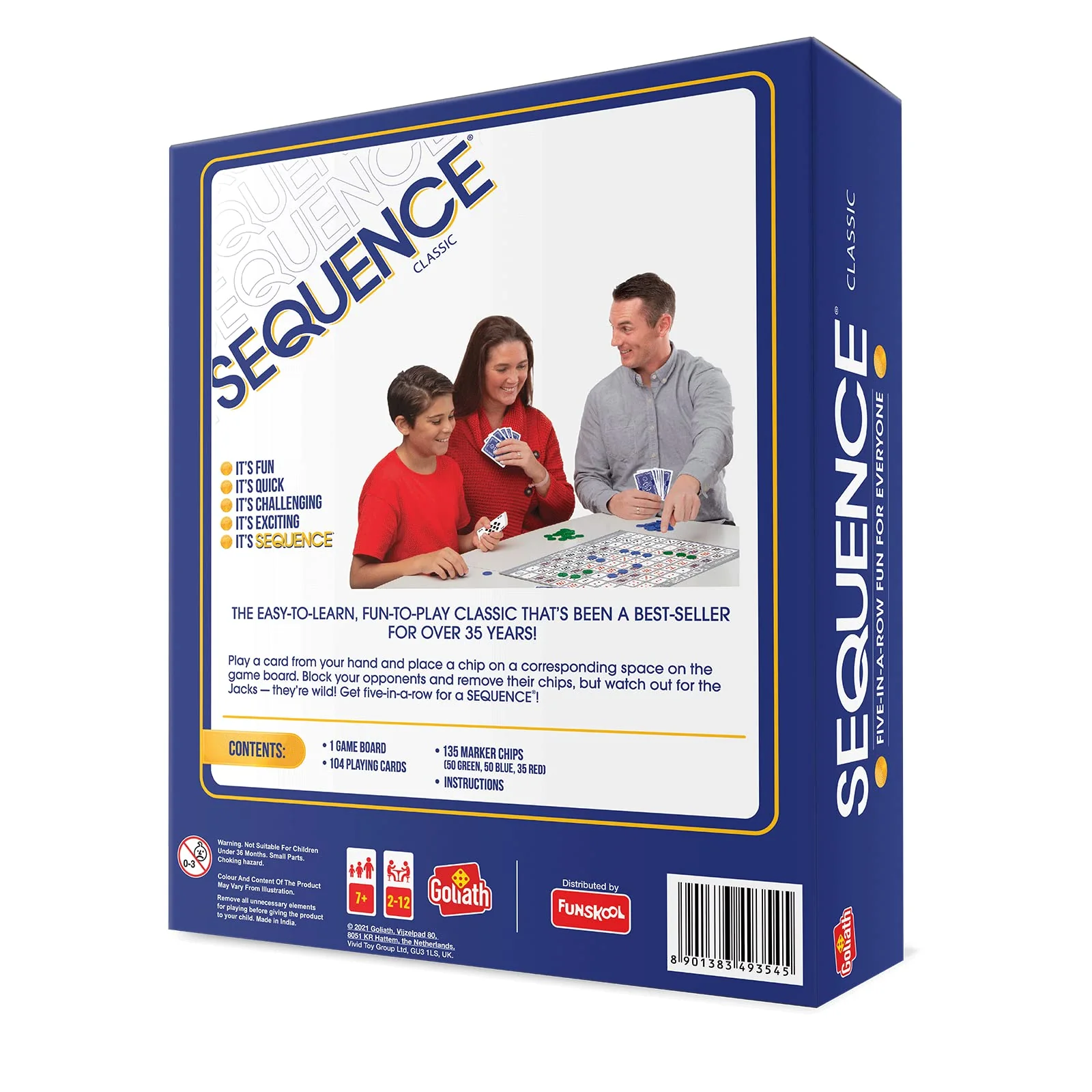 Funskool The Original Sequence Strategy Board Game - Image 5