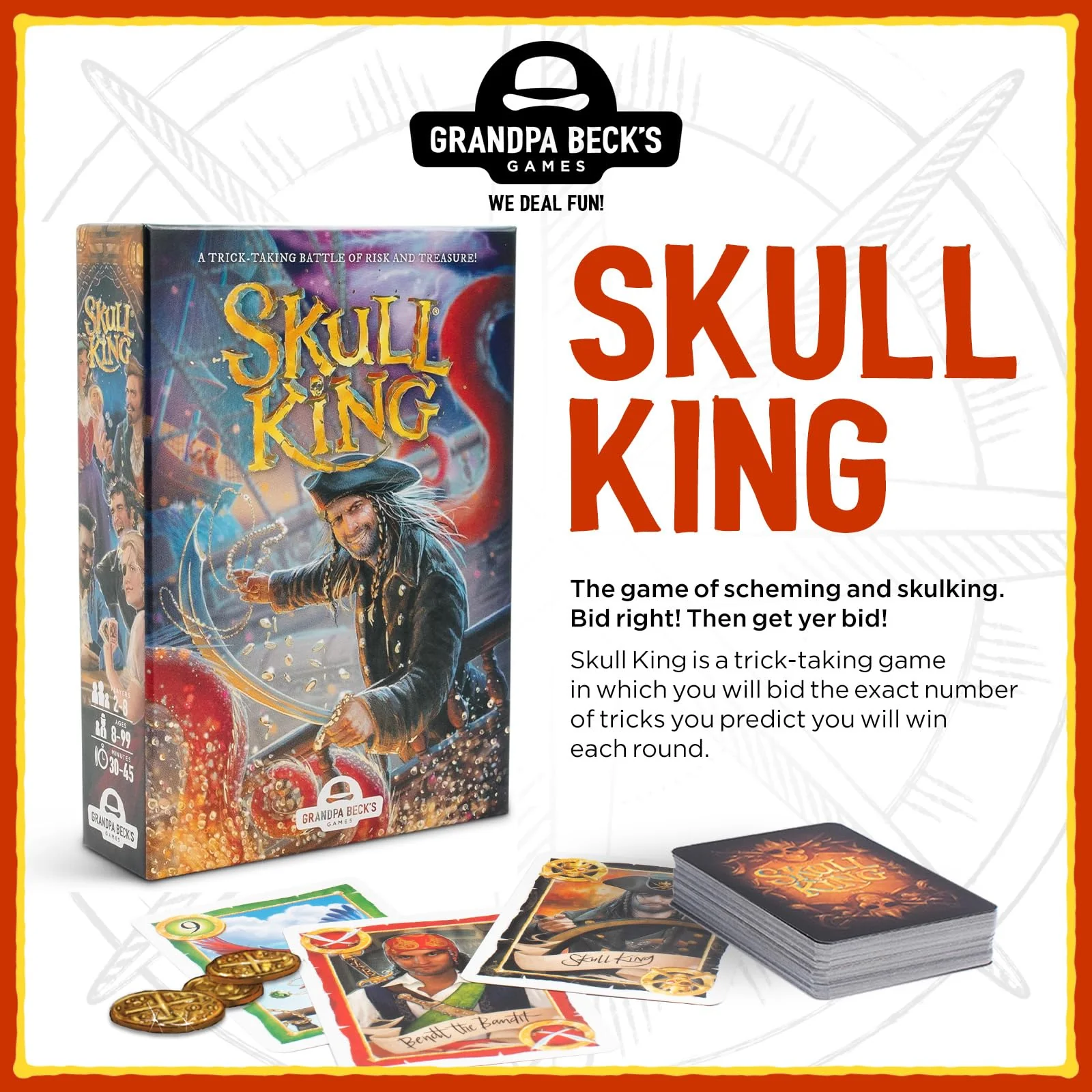 Grandpa Beck's Games Skull King  The Ultimate Pirate Trick Taking Card Game - Image 2