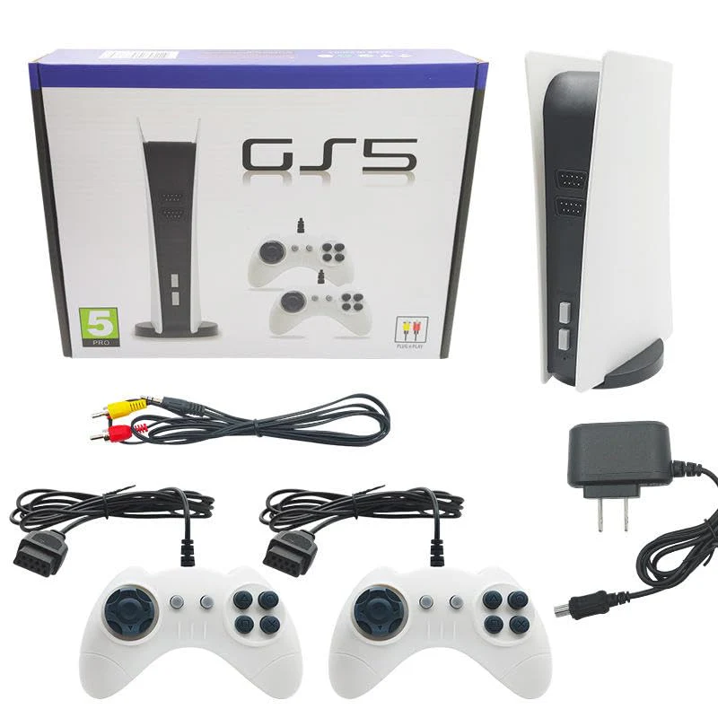 GS5 TV Console with 300 Built In 8 Bit Games USB Wired AV Output Retro Gaming Console