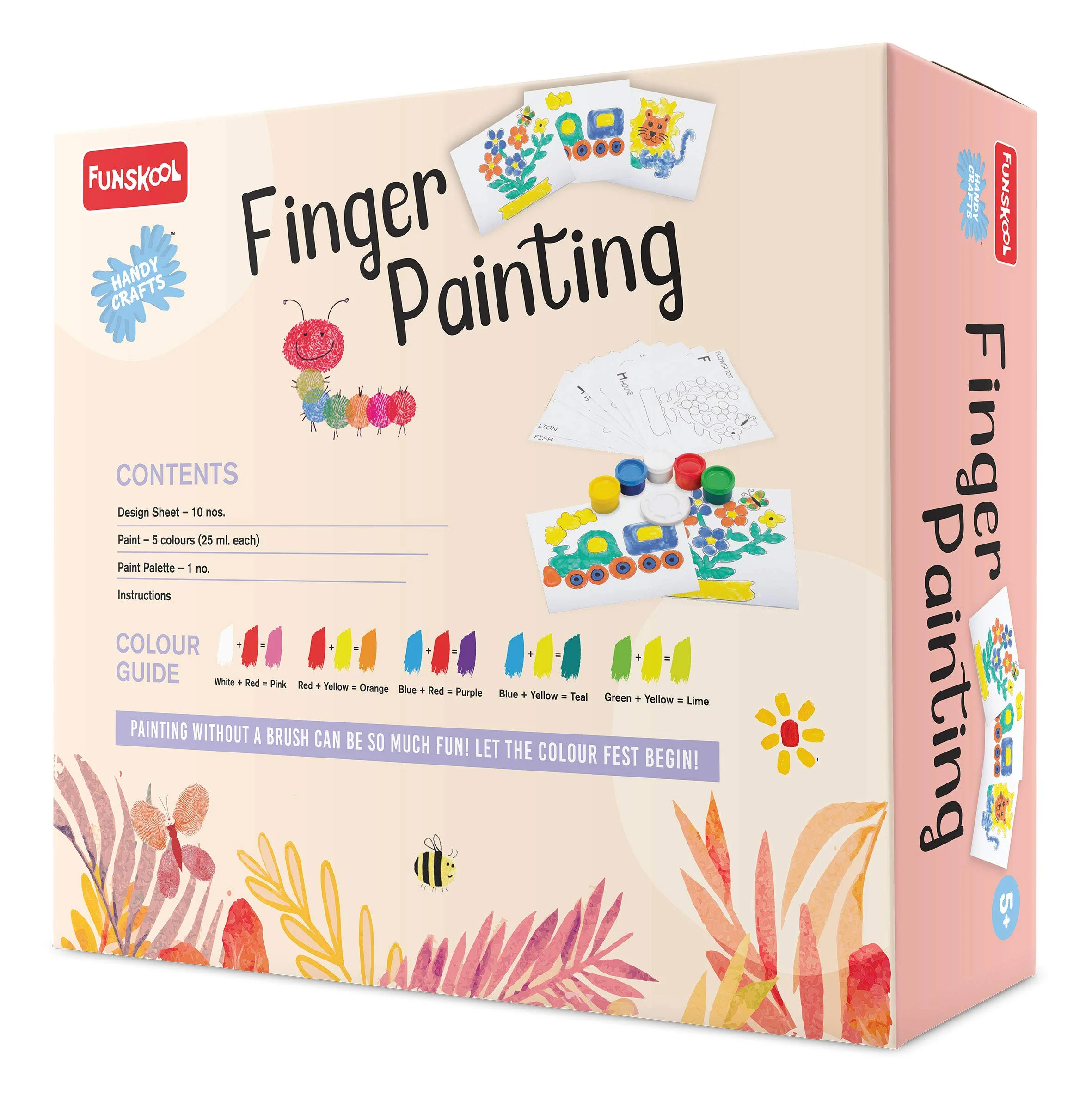 Handycrafts Funskool Finger Painting DIY Kit - Image 5