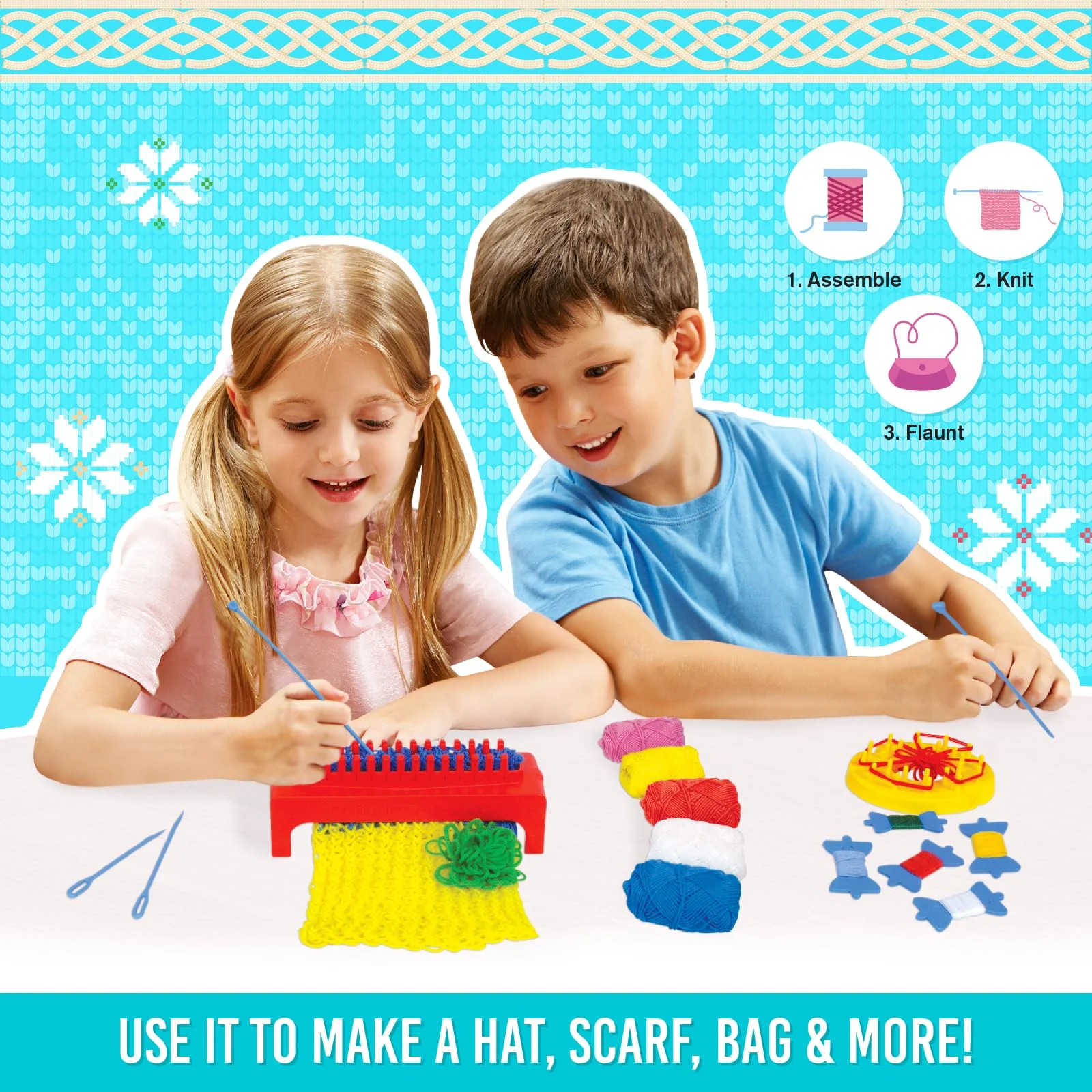 Handycrafts Funskool Knitting Jenny DIY Kit - Image 3