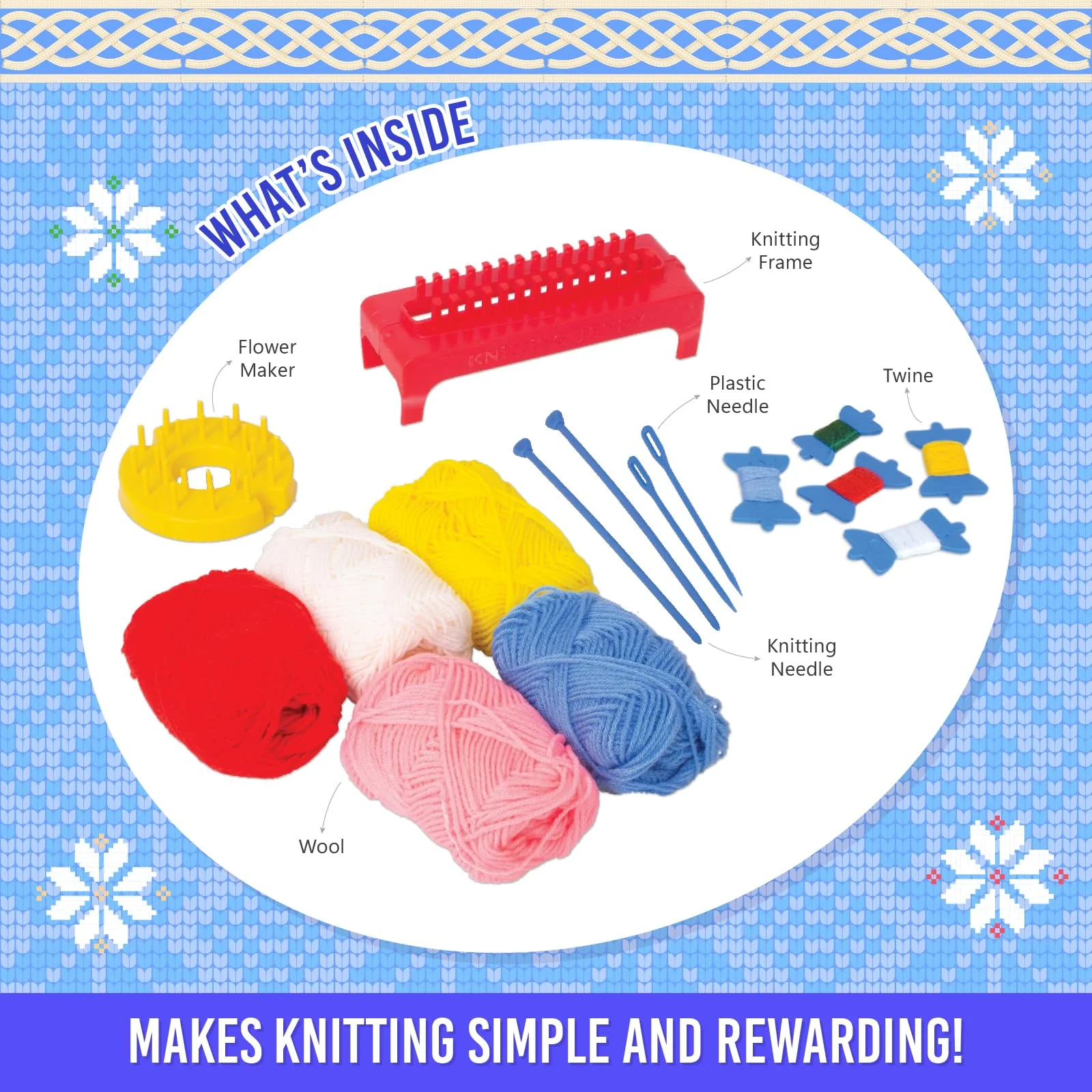 Handycrafts Funskool Knitting Jenny DIY Kit - Image 4