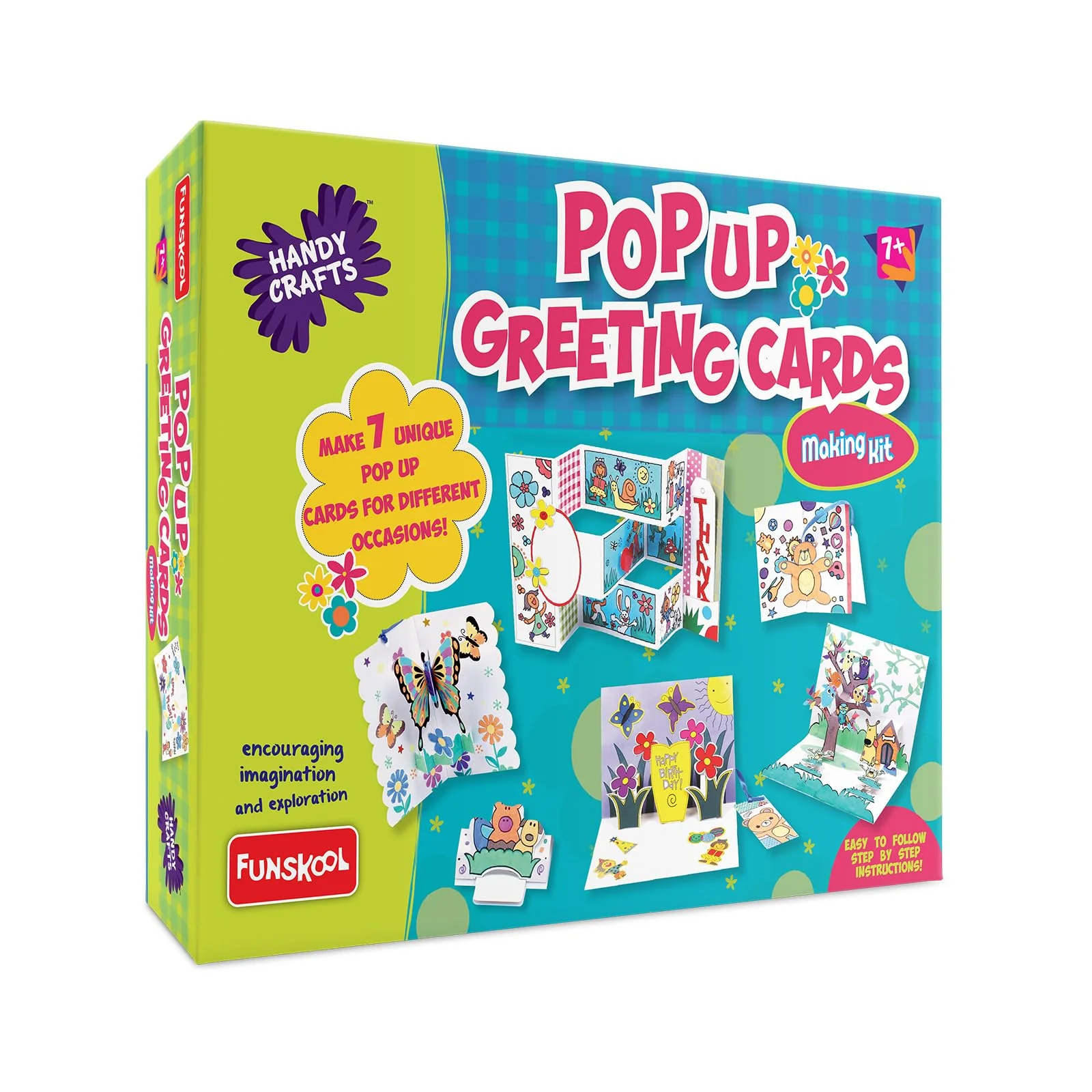 Handycrafts Funskool Pop Up Greeting Cards Making Kit