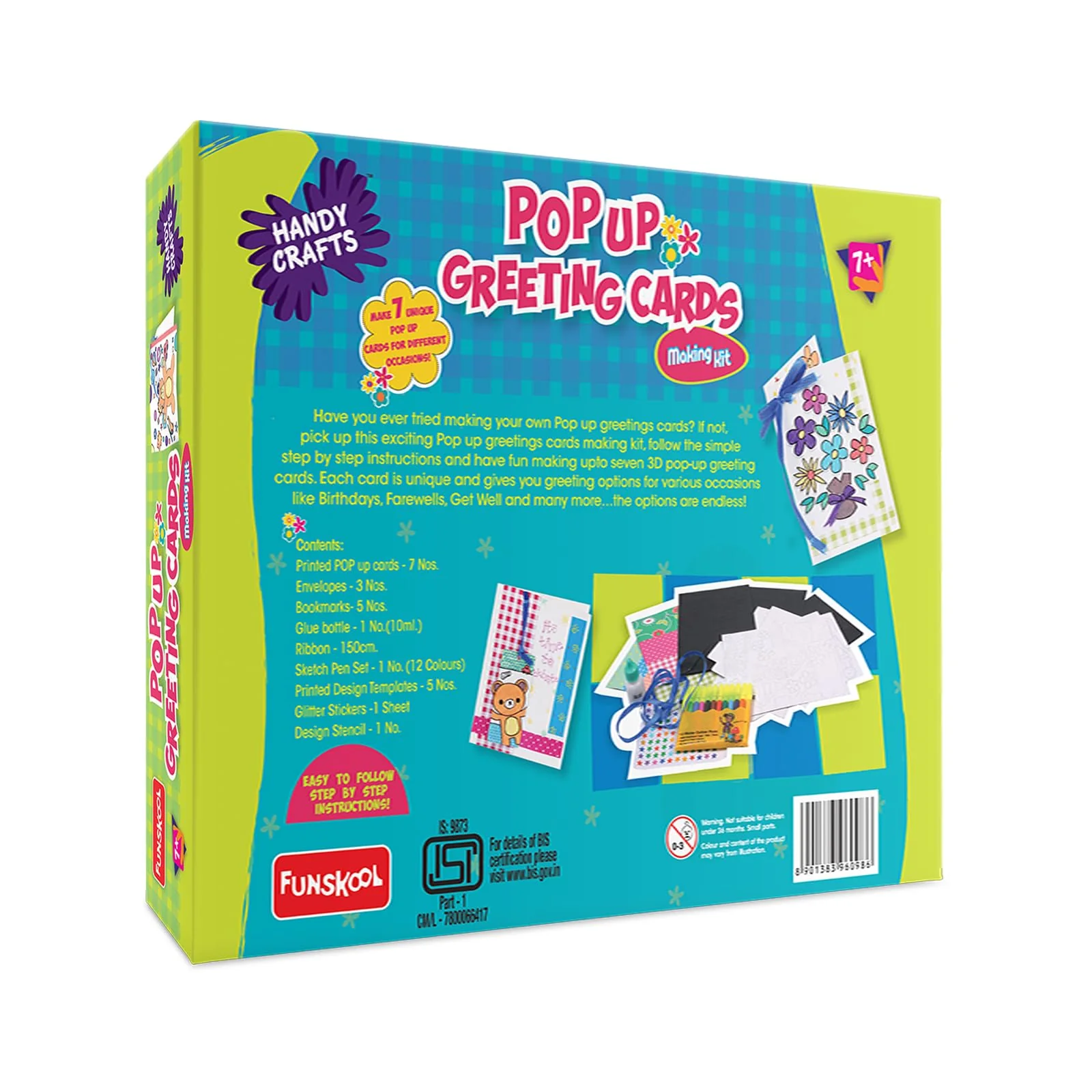 Handycrafts Funskool Pop Up Greeting Cards Making Kit - Image 2