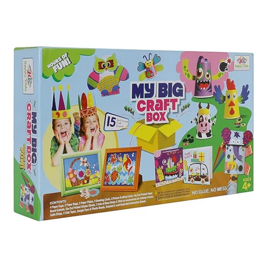 Happy Kidz Big Craft Box Art Craft Toys for Kids Craft Box full of activities - Image 2