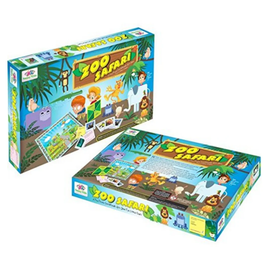 Happy Kidz Board Game Fun Board Game Zoo Safari Educational Games for Kids - Image 2
