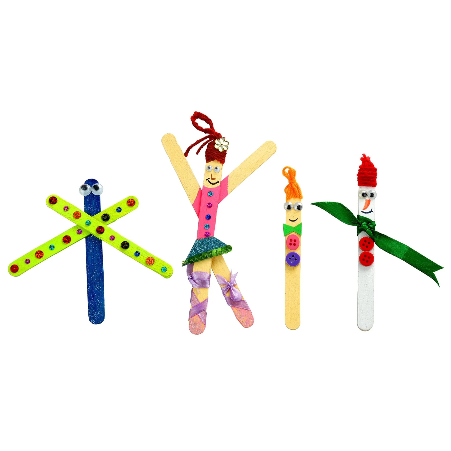 Happy Kidz Creative Candy Craft Hobby Kit | Learn Creativity, Art and Craft, Best Out of Waste with Ice-Cream Sticks Game for Kids | Do it Yourself DIY Craft and Activity Kit for Boy and Girls - Image 3