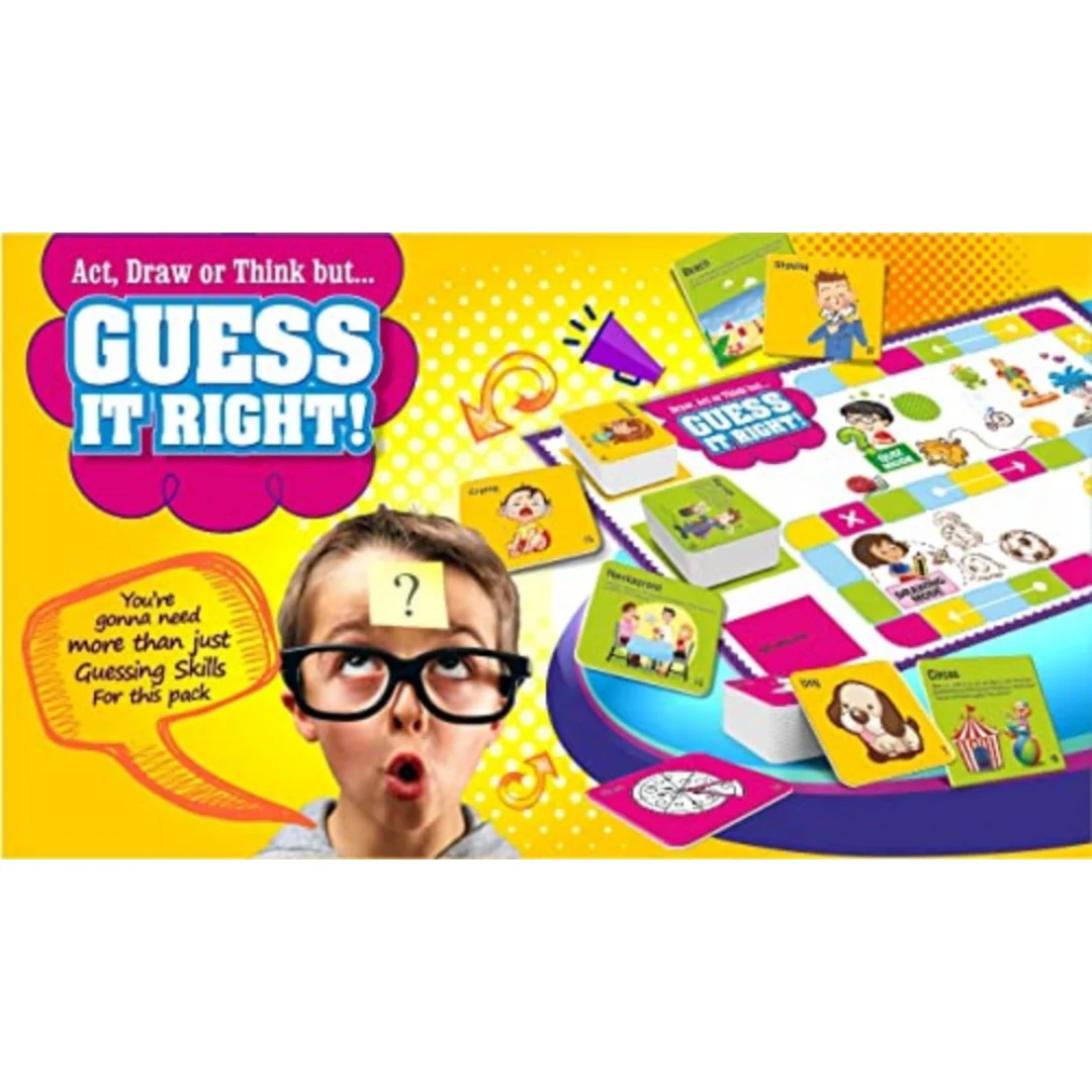 Happy kidz Kids Board Game Guess it Right Improves Social Skills: Improves Drawing & Imagination Skills: Improves Cognitive Skills: Best Birthday Gift for kids - Image 2