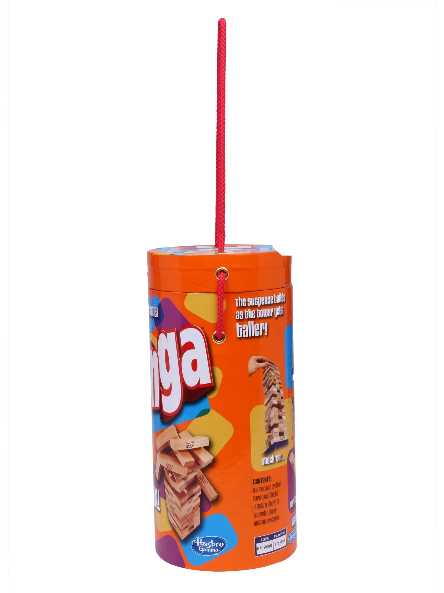 Hasbro Gaming Jenga Game, Jenga Tube Pack, Original Hardwood Blocks Stacking Tower Game, Fun Family Game, Gift Toy for Kids Ages 6+, Birthday Gift - Image 4