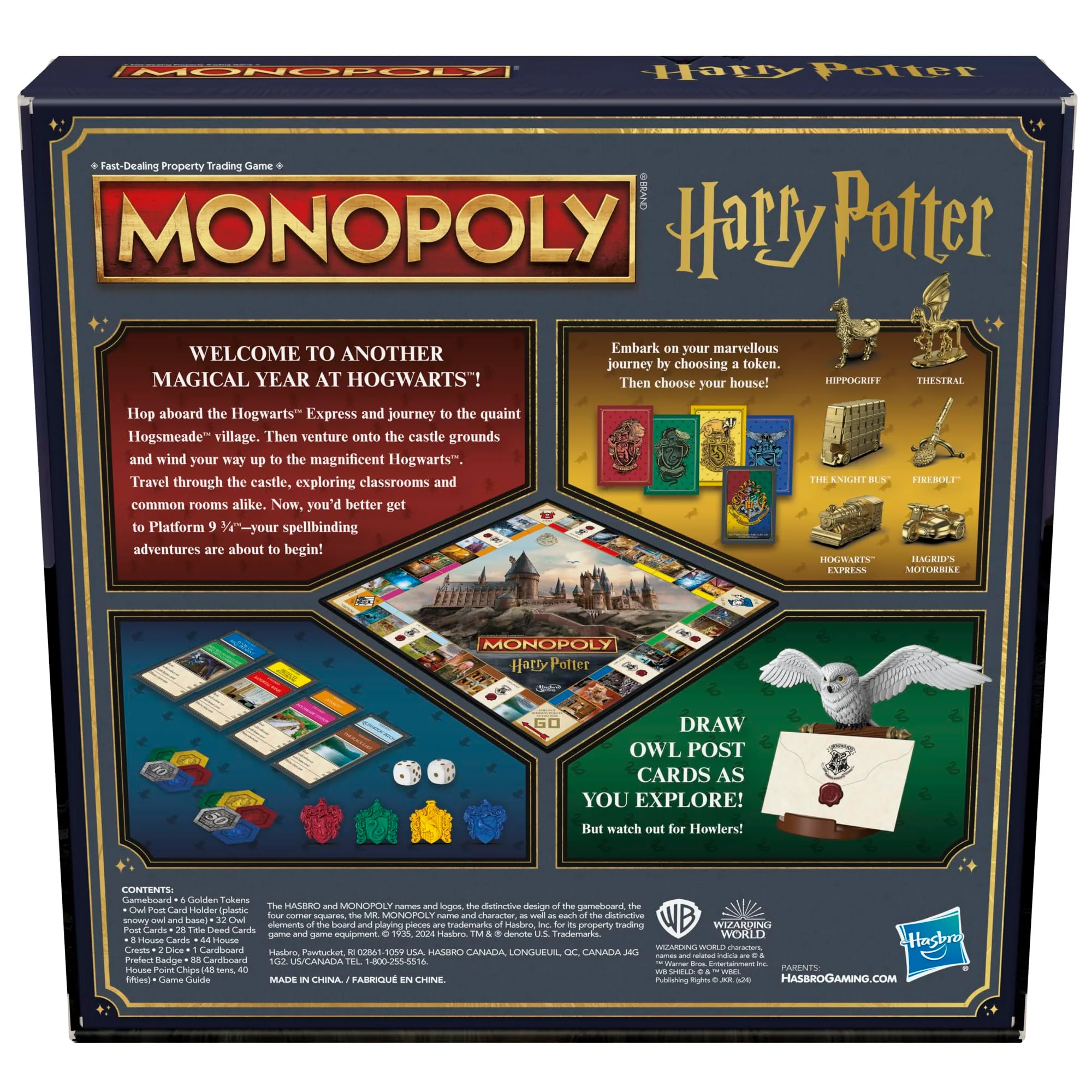 Hasbro Monopoly Harry Potter Edition Board Game A Magical Adventure at Hogwarts - Image 2