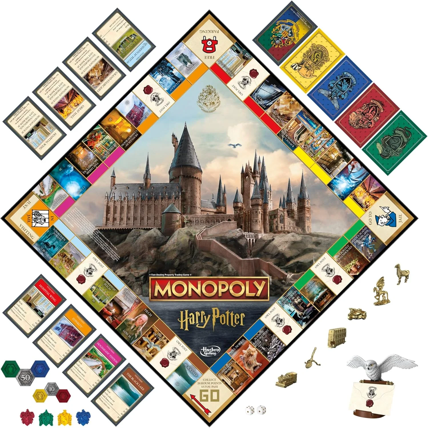 Hasbro Monopoly Harry Potter Edition Board Game A Magical Adventure at Hogwarts - Image 8