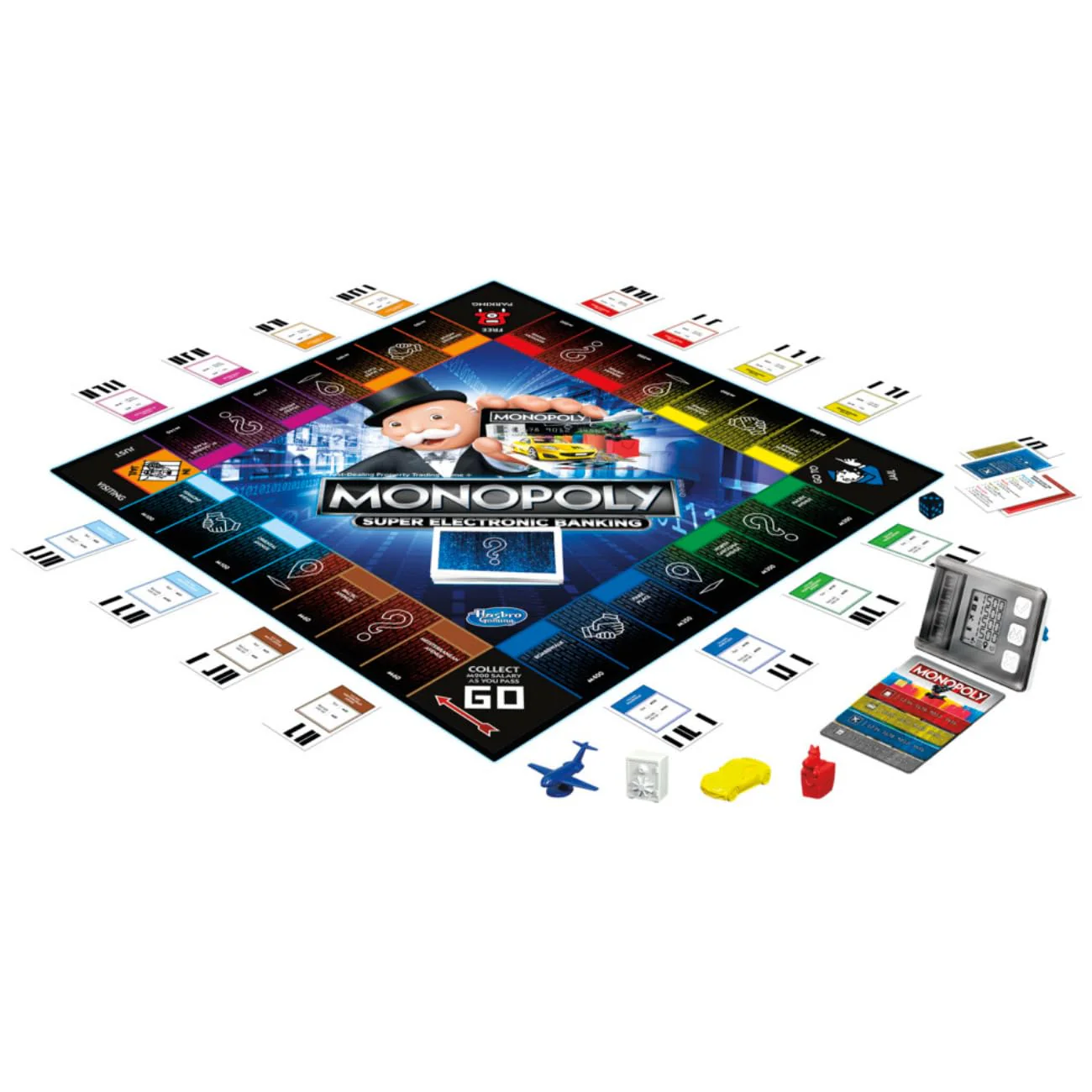 Hasbro Monopoly Super Electronic Banking Board Game, Cashless Tap Technology Board Game - Image 2
