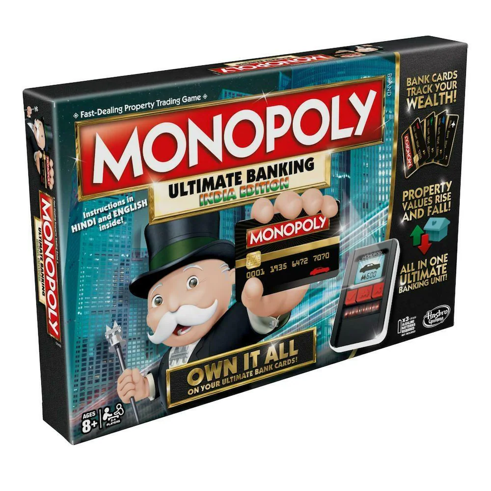 Hasbro Monopoly Ultimate Banking India Edition Board Game, Includes Electronic Banking Unit, Fun Board Game for Families and Kids Ages 8+ - Image 3