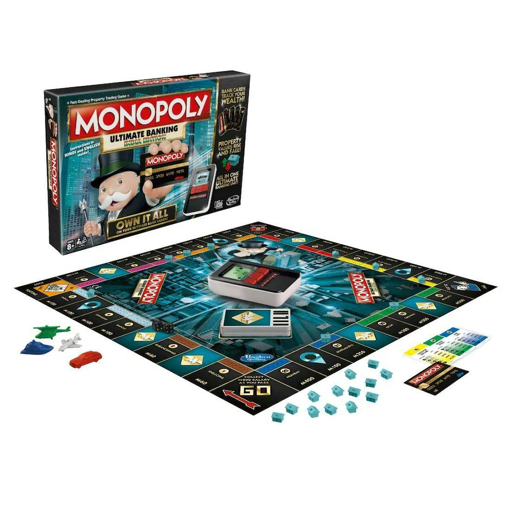 Hasbro Monopoly Ultimate Banking India Edition Board Game, Includes Electronic Banking Unit, Fun Board Game for Families and Kids Ages 8+ - Image 5