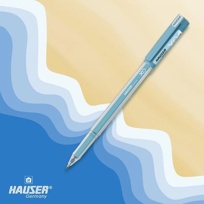 Hauser XO Jumbo 0.6 mm Gel Pen | Quick Dry Ink With Long Writing Jumbo Refill | Transparent Body with Low-Viscosity Ink System, Smooth, Sturdy & Refillable Pen | Black Ink, Pack Of 10 Pens - Image 5