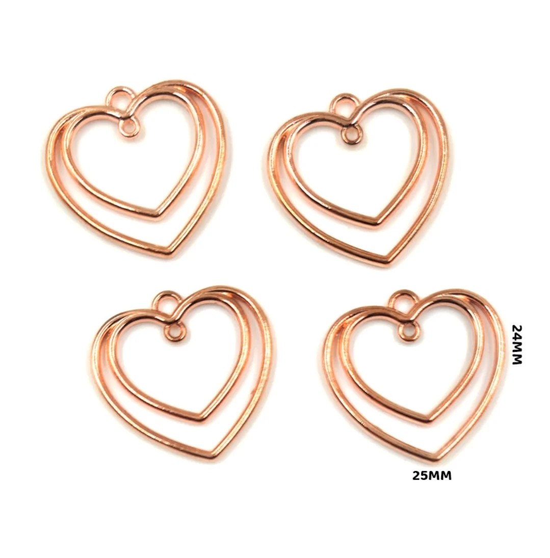 Heart Pendant 5 PC's - Image 3