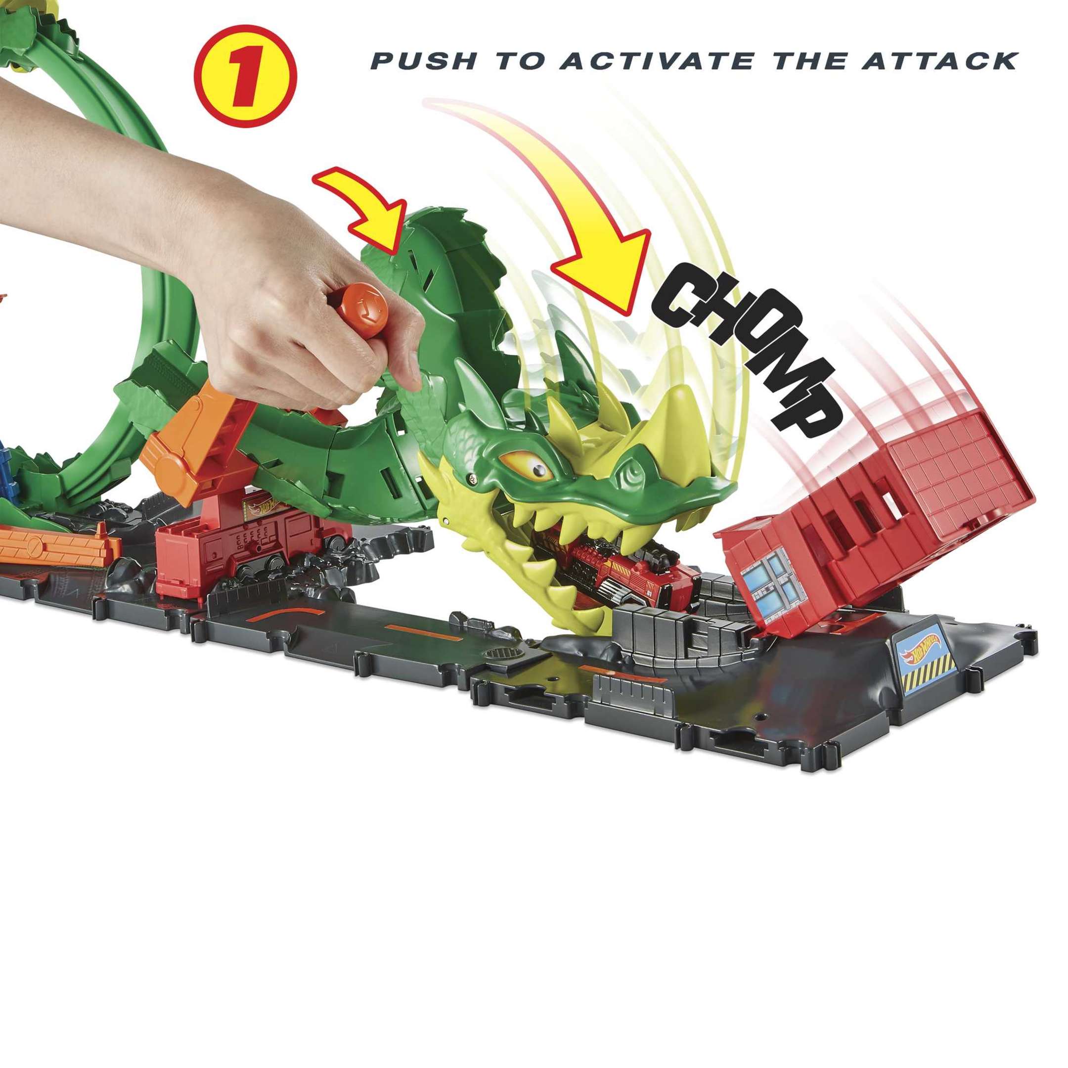 Hot Wheels City Dragon Drive Firefight, Firestation Playset - Image 4