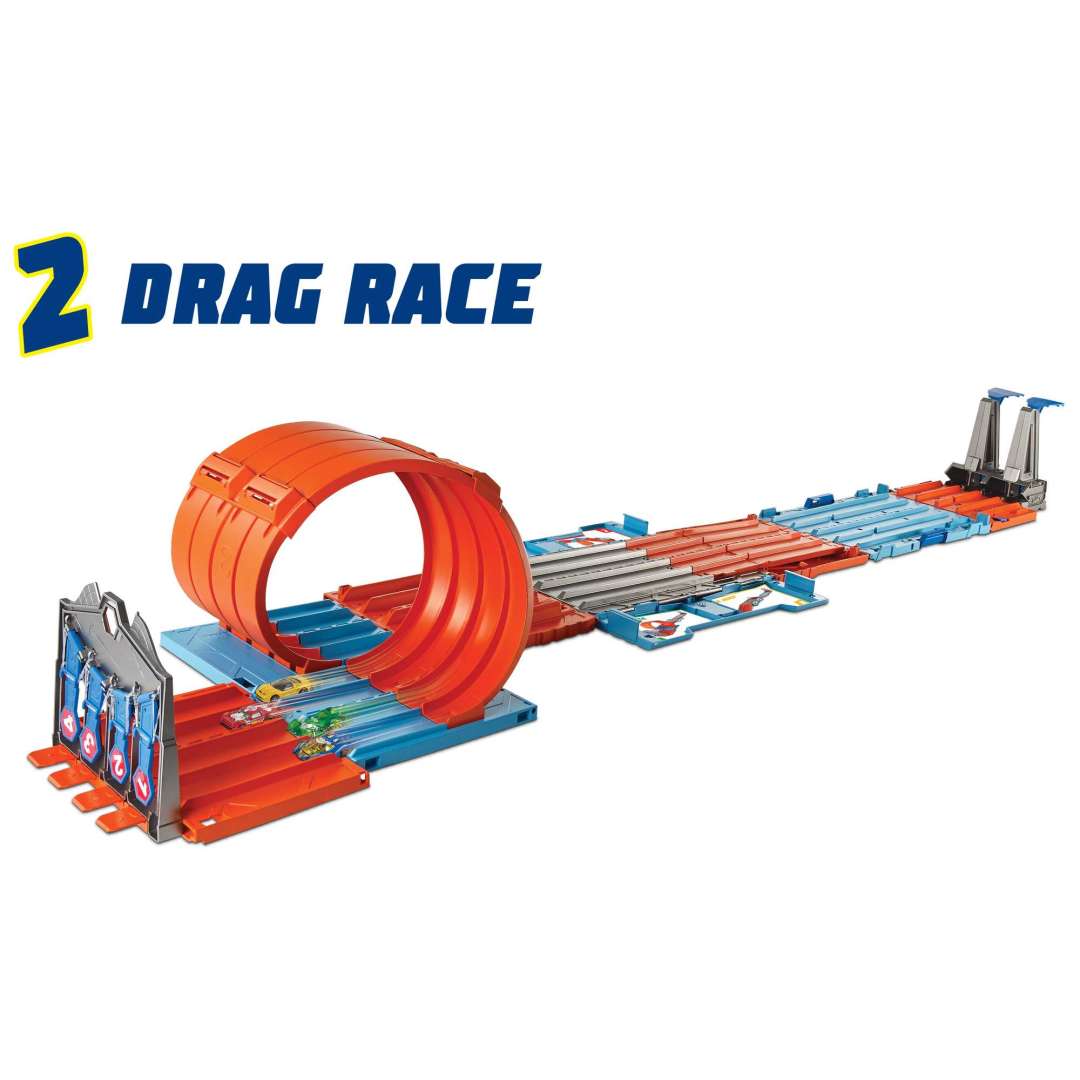 Hot Wheels Race Crate With 3 Stunts in 1 Set Portable Easy Storage Ages 6 To 10 - Image 5