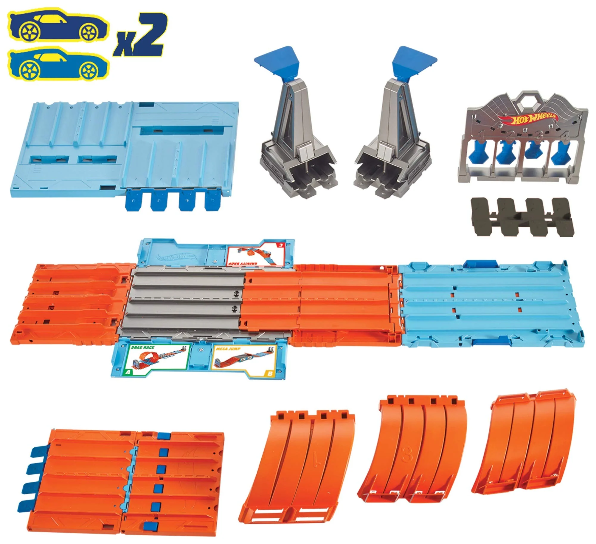 Hot Wheels Race Crate With 3 Stunts in 1 Set Portable Easy Storage Ages 6 To 10 - Image 7