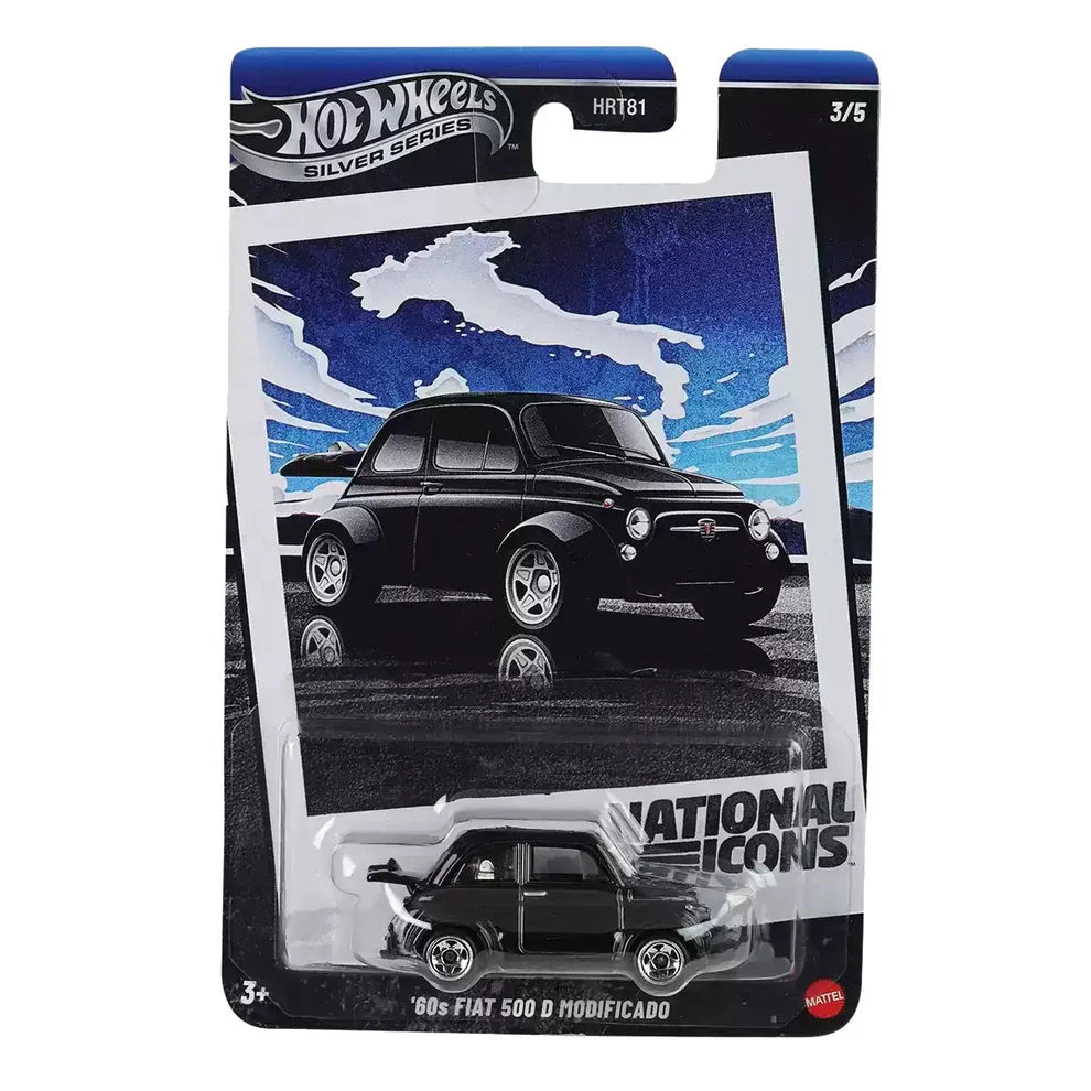 Hot Wheels Set 5 Models Silver Series National Icons Scale 1/64 HRT81 - 979G - Image 3