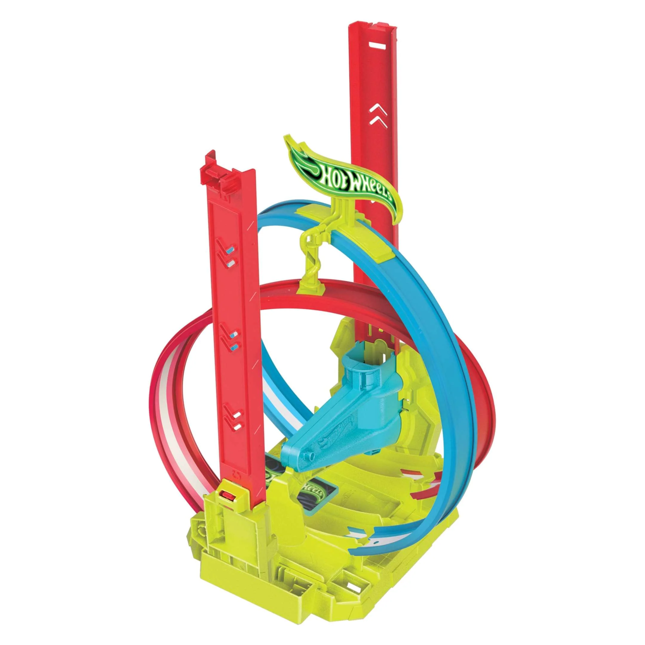 Hot Wheels Track Set Neon Speeders Laser Stunt Slamway - Image 4