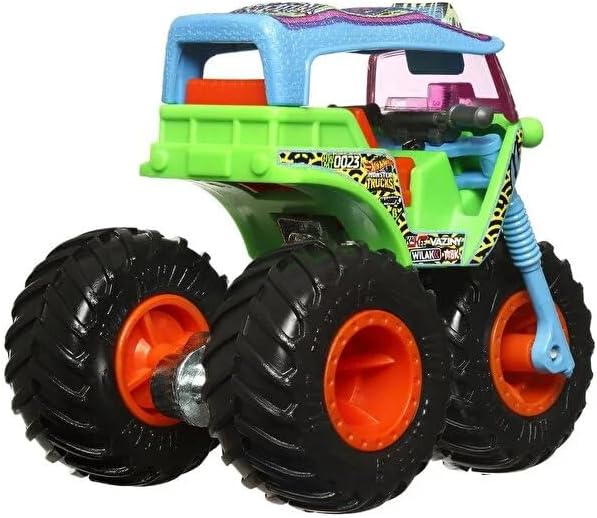 Hot Wheels Tuk N Roll Monster Trucks 2023 1:64 Scale Diecast Truck with Crushable Car 3+ Ages, Multi - Image 3