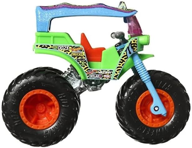 Hot Wheels Tuk N Roll Monster Trucks 2023 1:64 Scale Diecast Truck with Crushable Car 3+ Ages, Multi - Image 4