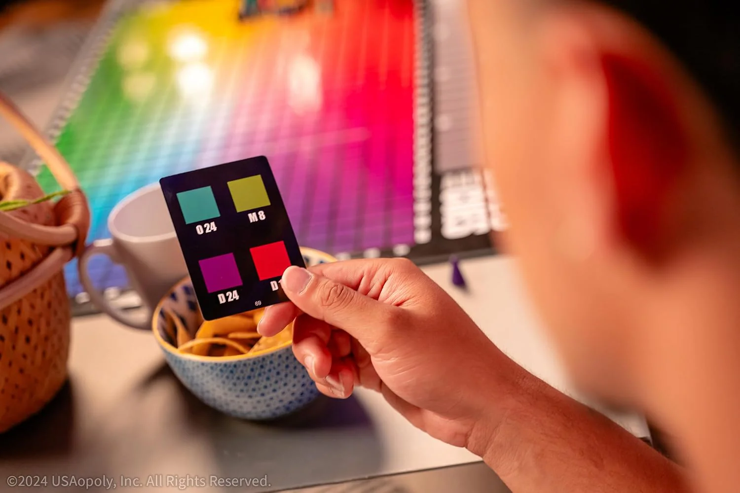 Hues and Cue - Vibrant Color Guessing Board Game for 3-10 Players Ages 8+ Connect Clues and Guess from 480 Color Squares - Image 11