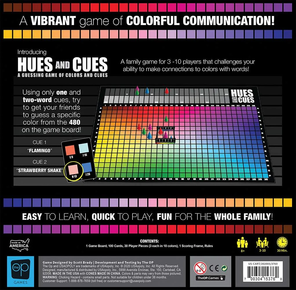 Hues and Cue - Vibrant Color Guessing Board Game for 3-10 Players Ages 8+ Connect Clues and Guess from 480 Color Squares - Image 13