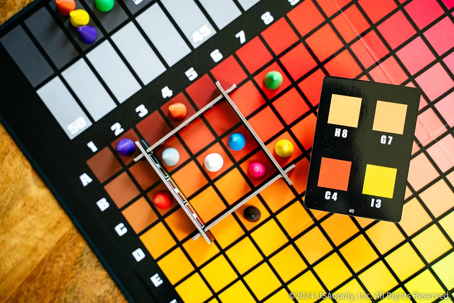 Hues and Cue - Vibrant Color Guessing Board Game for 3-10 Players Ages 8+ Connect Clues and Guess from 480 Color Squares - Image 6