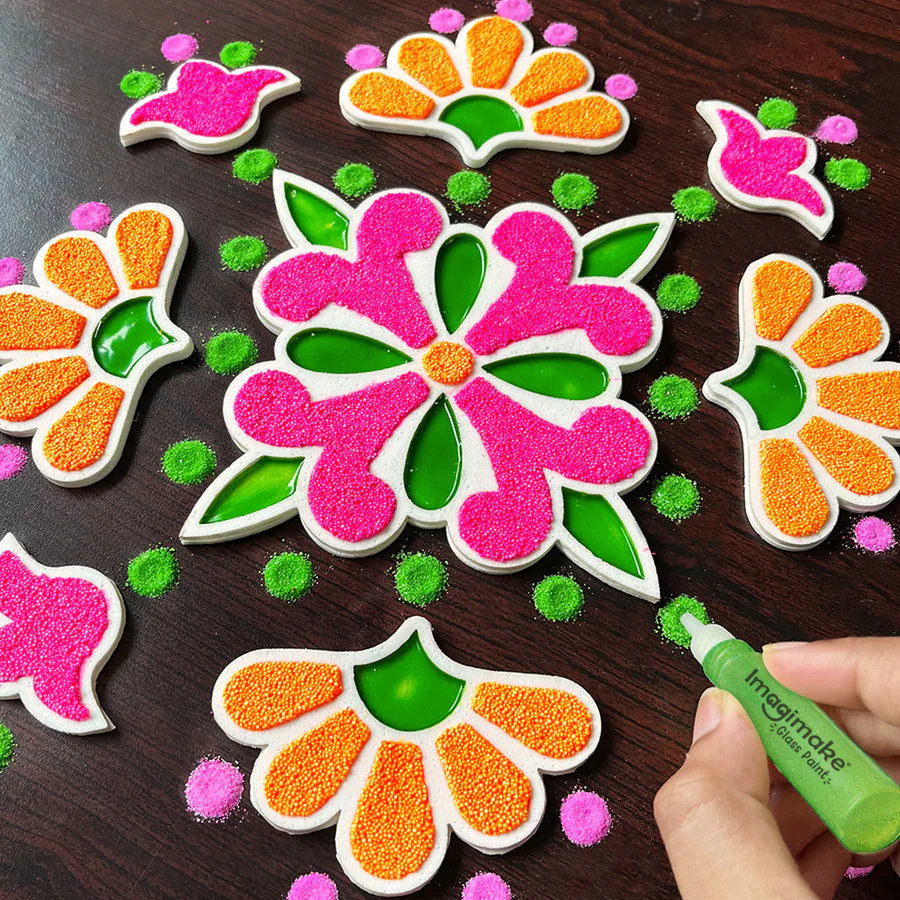 Imagimake Celebration Kit 25+ Exciting Craft Projects for Kids 500+ Craft Supplies Art & Craft DIY Kit - Image 9