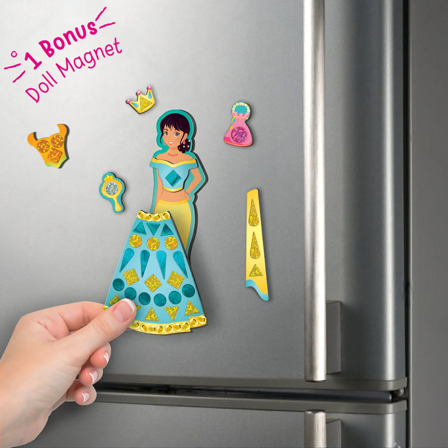 Imagimake DIY Magnetic Dress-Up Indian Princess - Image 2