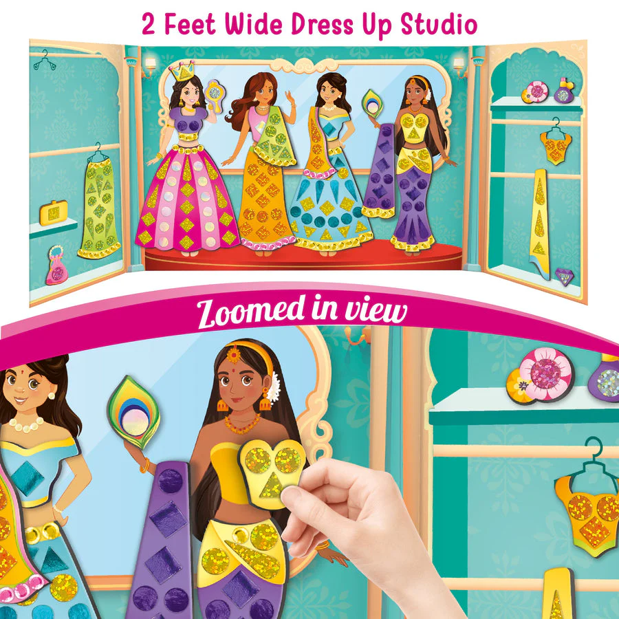 Imagimake DIY Magnetic Dress-Up Indian Princess - Image 5