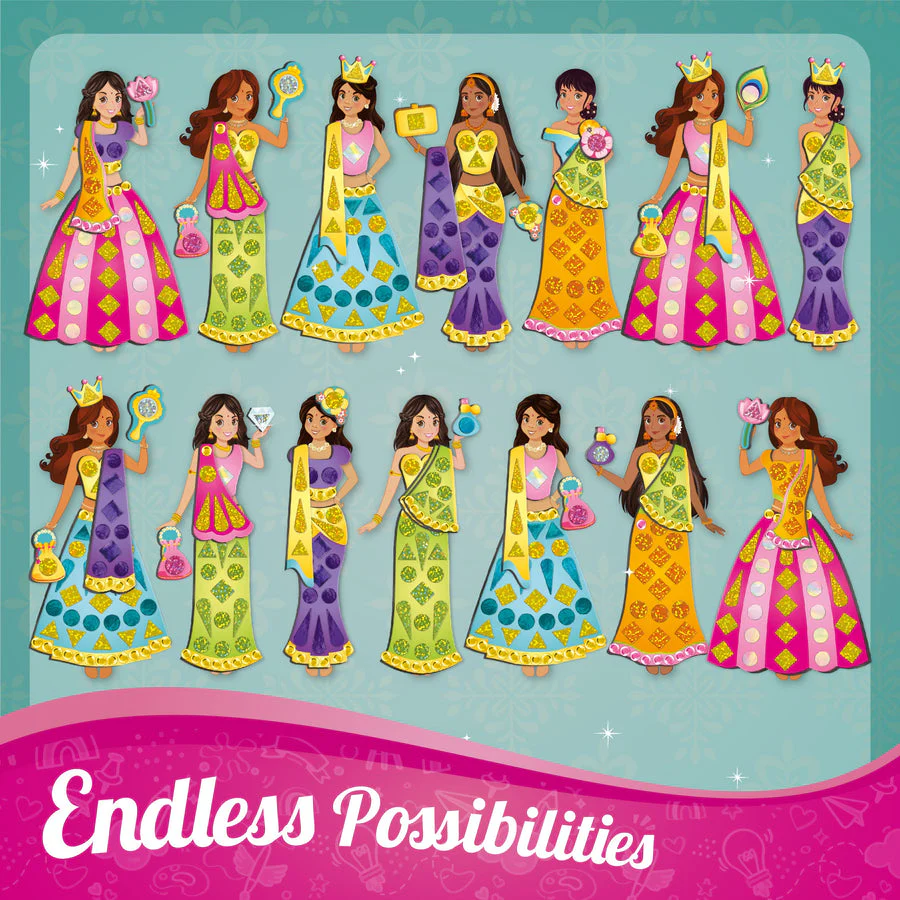 Imagimake DIY Magnetic Dress-Up Indian Princess - Image 7