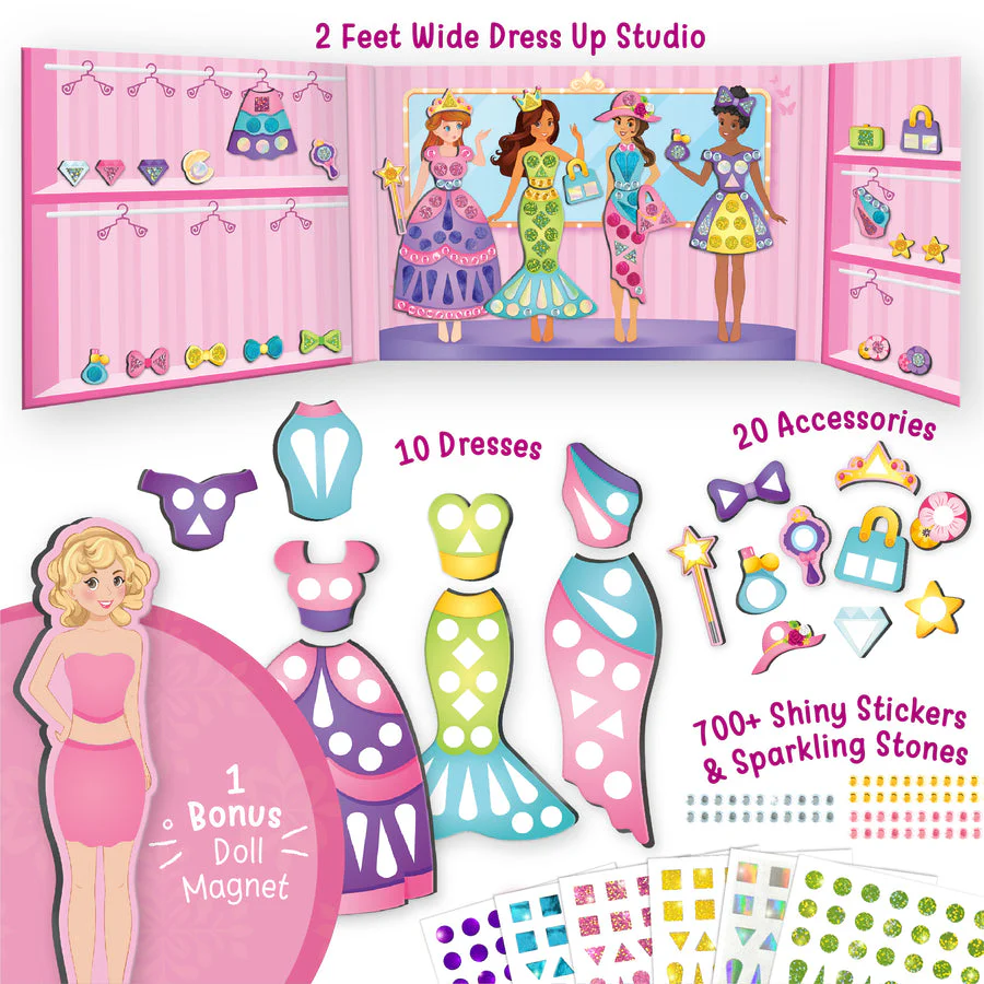 Imagimake DIY Magnetic Dress-Up Princess - Image 2