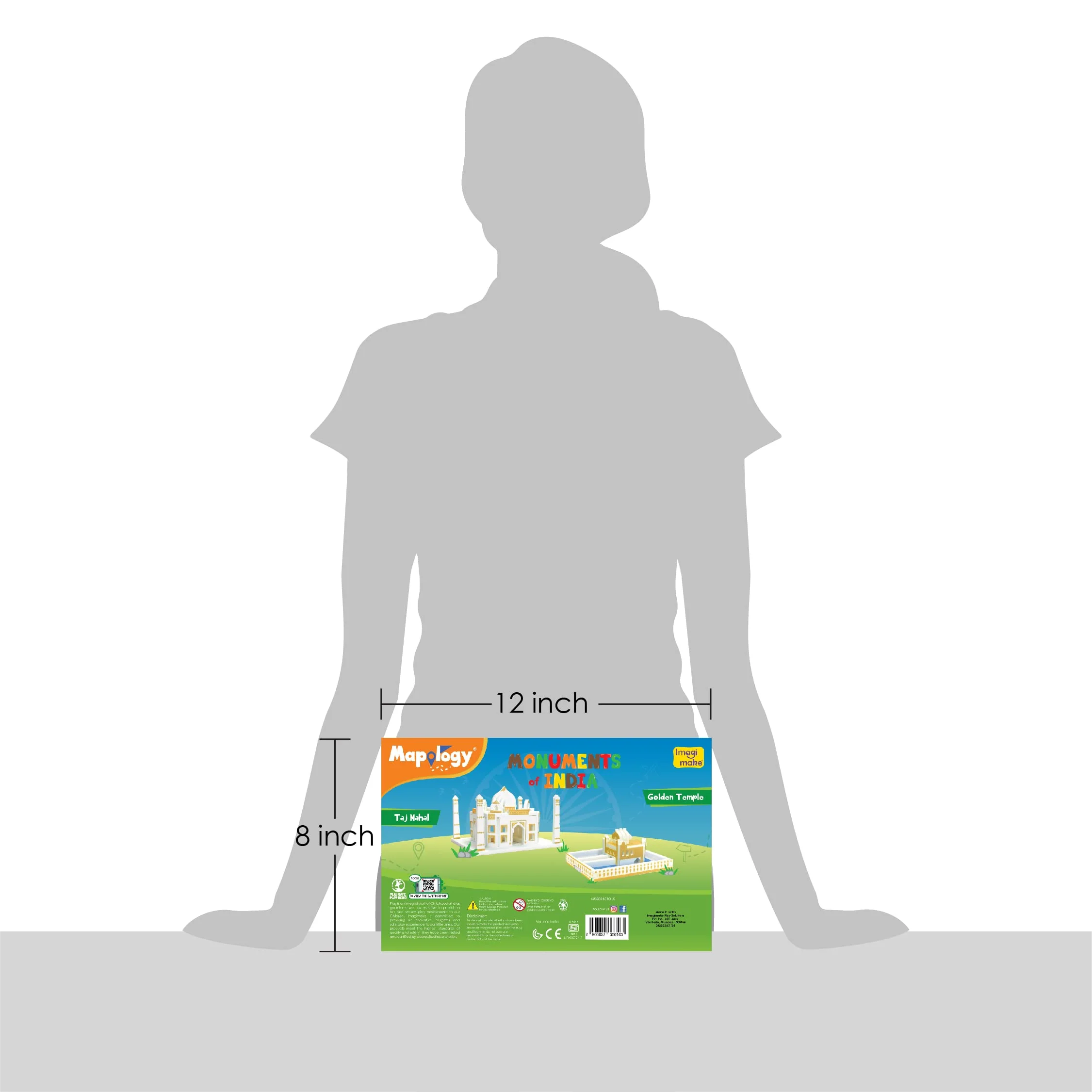 Imagimake Eva Foam Mapology Monuments Of India - Taj Mahal & Golden Temple - Construction Set - Educational Toy - Image 6