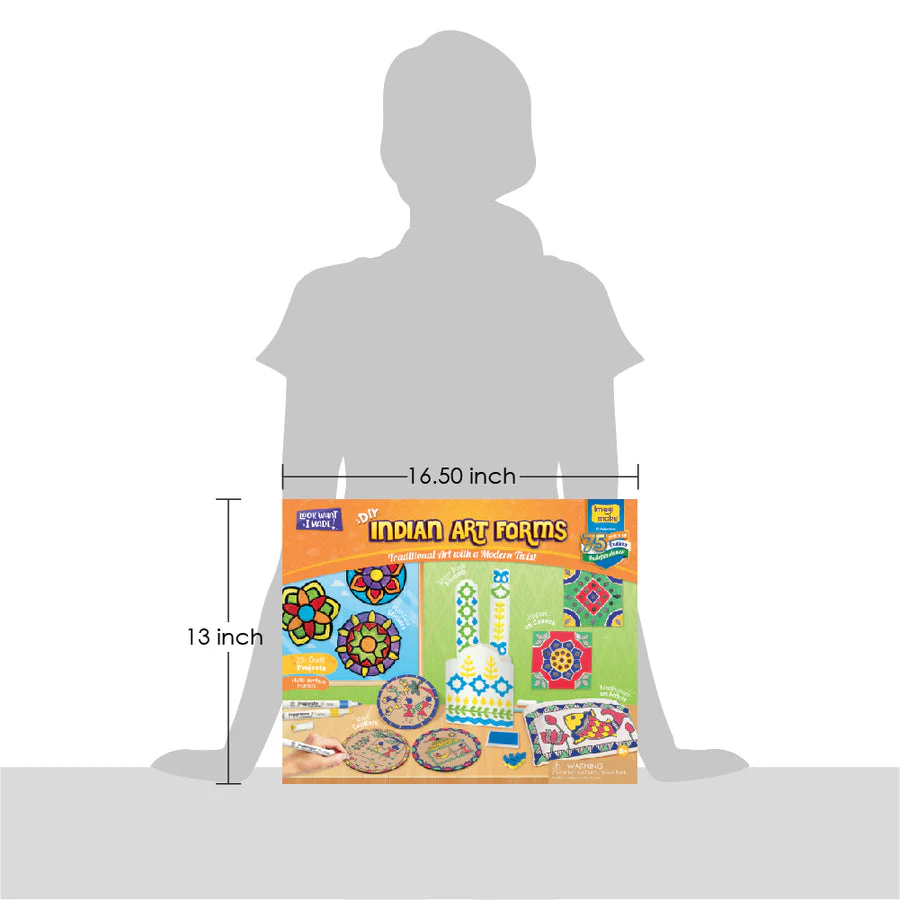 Imagimake Learn Indian Art Forms Arts and Craft DIY Kit - Image 7